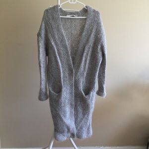 &other stories Grey wool & mohair cardigan